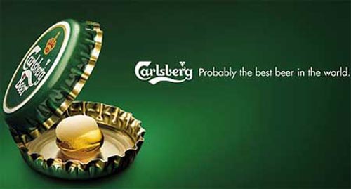 Carlsberg ads - Capsules as an oyster with a 'pearl' inside - the best beer ads.