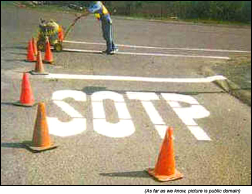 funny road signs. The second of the funny road