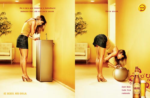 funny quotes on women. Skol beer ads - Woman drinking from water fountain! Skol beer ads.