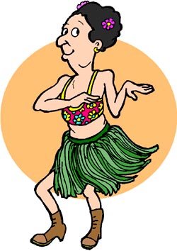 fat hula dancer