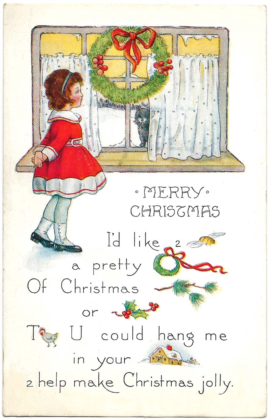 Free Printable Christmas Cards From Antique Victorian To Modern Postcards