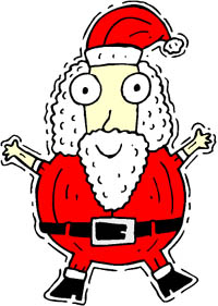 Santa Claus drawing, a bit silly