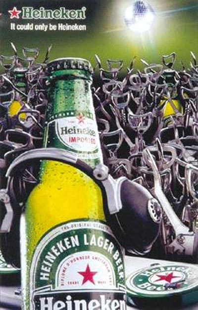 Heineken commercials - Heineken beer dj playing for bottle openers