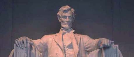 Illinois nickname: Land of Lincoln - statue of Lincoln