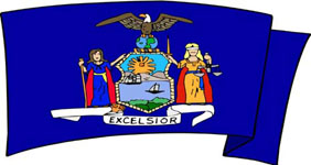 New York state motto - new york flag