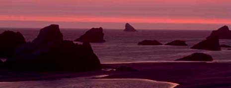 Oregon nickname: The Sunset State - picture of sunset