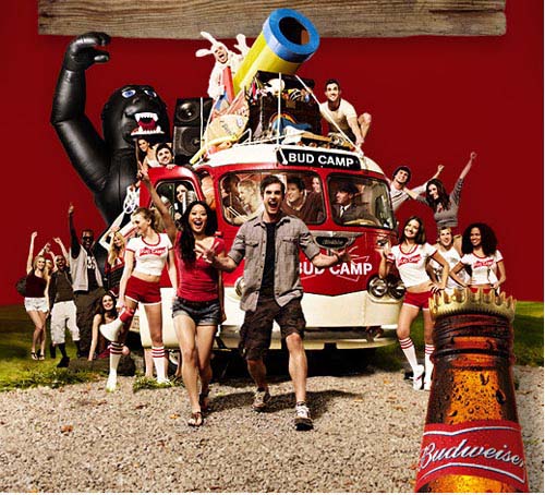 Budweiser ads - Bud camp alcohol ads