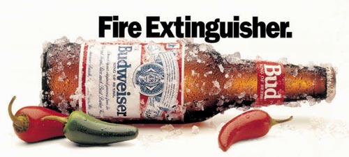 Budweiser commercials - Fire Extinguisher - great beer ads with chilly