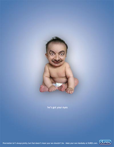 Durex funny condom commercial featuring mr bean - he's got your eyes