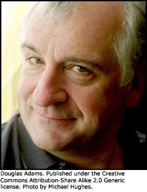 Famous quotations: Photo of Douglas Adams.