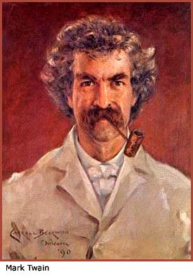 Painting of Mark Twain