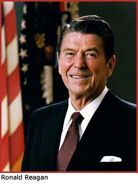 Photo of former President Ronald Reagan.