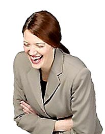 Photo of woman laughing.