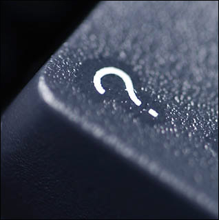Funny Questions - question mark key on computer keyboard closeup photo