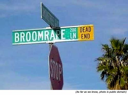 Really funny street names: Broomrape Lane!