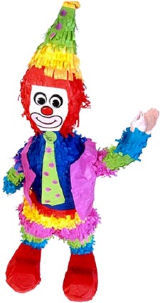 Funny clown puppet.