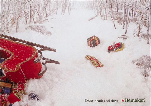 Heineken beer ad: Don't drink and drive. Hiliarious.