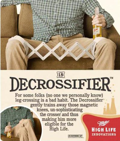 Funny Miller beer commercial - Decrossifier - High Life Innovations.