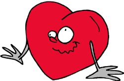 Really funny quick jokes: funny love heart drawing.