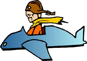 Really Funny Short Jokes: funny drawing of man in an aeroplane