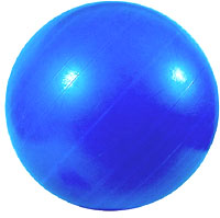 Unusual gifts for men: Exercise ball: Picture of blue exercise ball.