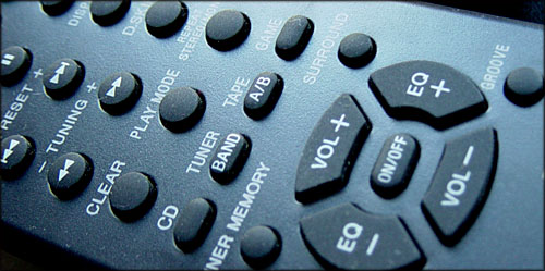 Funny unusual gifts: picture of a giant remote control. 