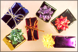 Creative ideas: lots of small presents.