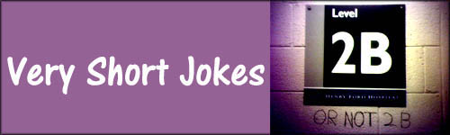 Very short jokes - funny graffiti - 2b or not to be