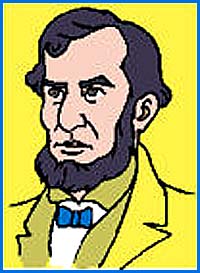 Colored drawing of Abraham Lincoln. Colored drawing of Abraham Lincoln.