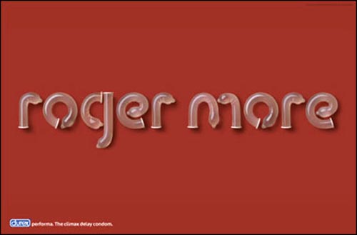 Funny Durex commercial: roger more written with condoms