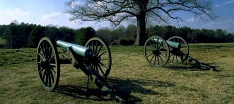 New Jersey nickname: The Pathway of Revolution - picture of Civil War canons