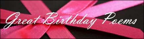 Inspirational birthday poems: Black gift with pink band