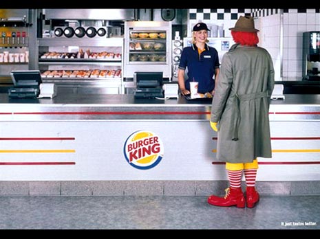 Funny Burger King commercial - very funny ads, Ronald McDonald visits Burger King