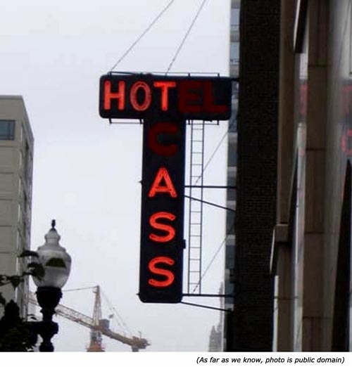 Hilarious hotel signs and neon signs: Hot Ass