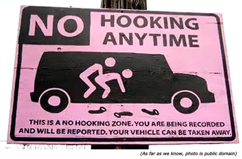 No hooking anytime!