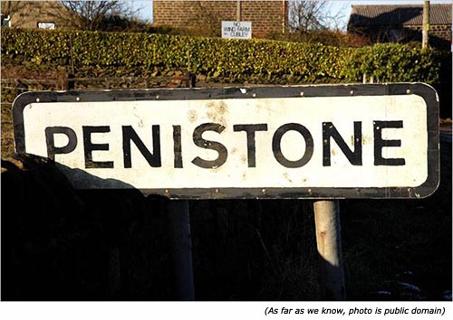 Funny street name: Penistone!