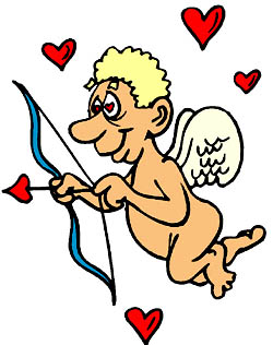 Funny cupid drawing.