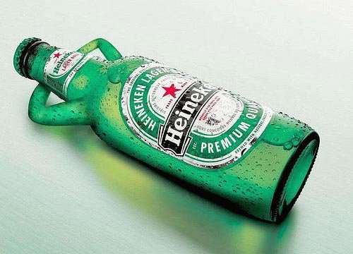 Heineken beer ads - beer relaxing