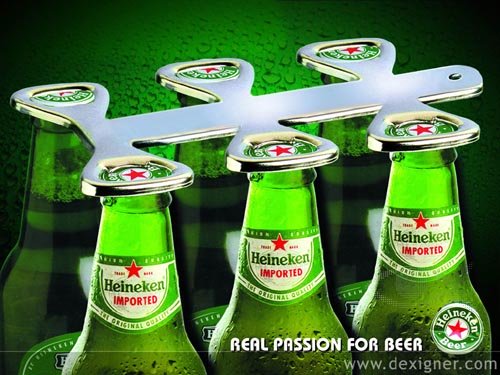 Heineken ad - opening the six pack -  great alcohol ads