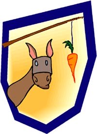 Rewarding yourself for keeping your resolutions like hanging a carrot in front of a donkey.
