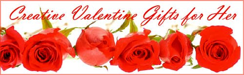 Romantic Valentine gifts for her: Line of red roses.