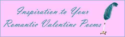 Blue feather pen to write romantic Valentine cards.