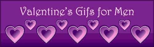 Valentines Day gifts for men: Purple hearts. 